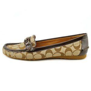Coach I Fortunata Brown Signature Loafers I  8
